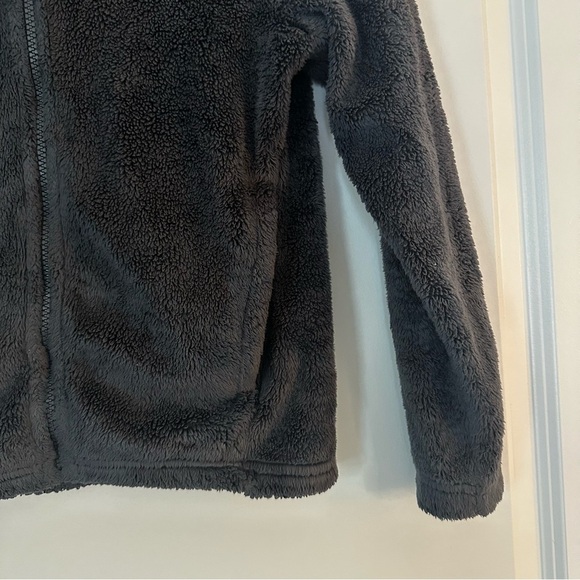 The North Face Girls Gray Fleece Full Zip Jacket Size M (10) - Picture 3 of 13